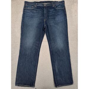 Levis 541 Athletic Taper Jeans Men's‎ 44x32 Blue White Oak Cone Denim Faded